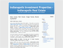 Tablet Screenshot of indianapolisinvestment.net